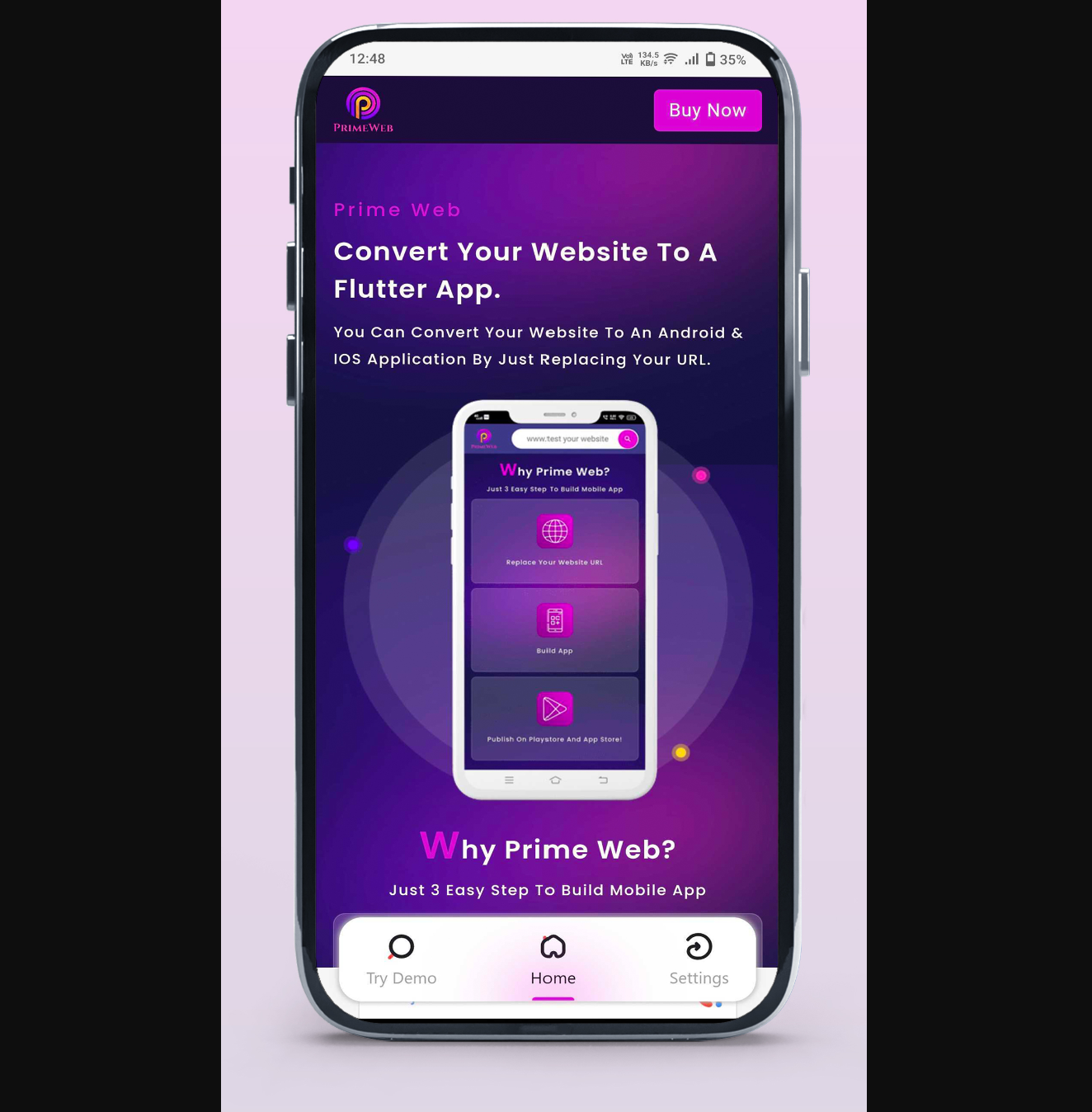 Prime Web v2.0.1 - Convert Website to a Flutter App